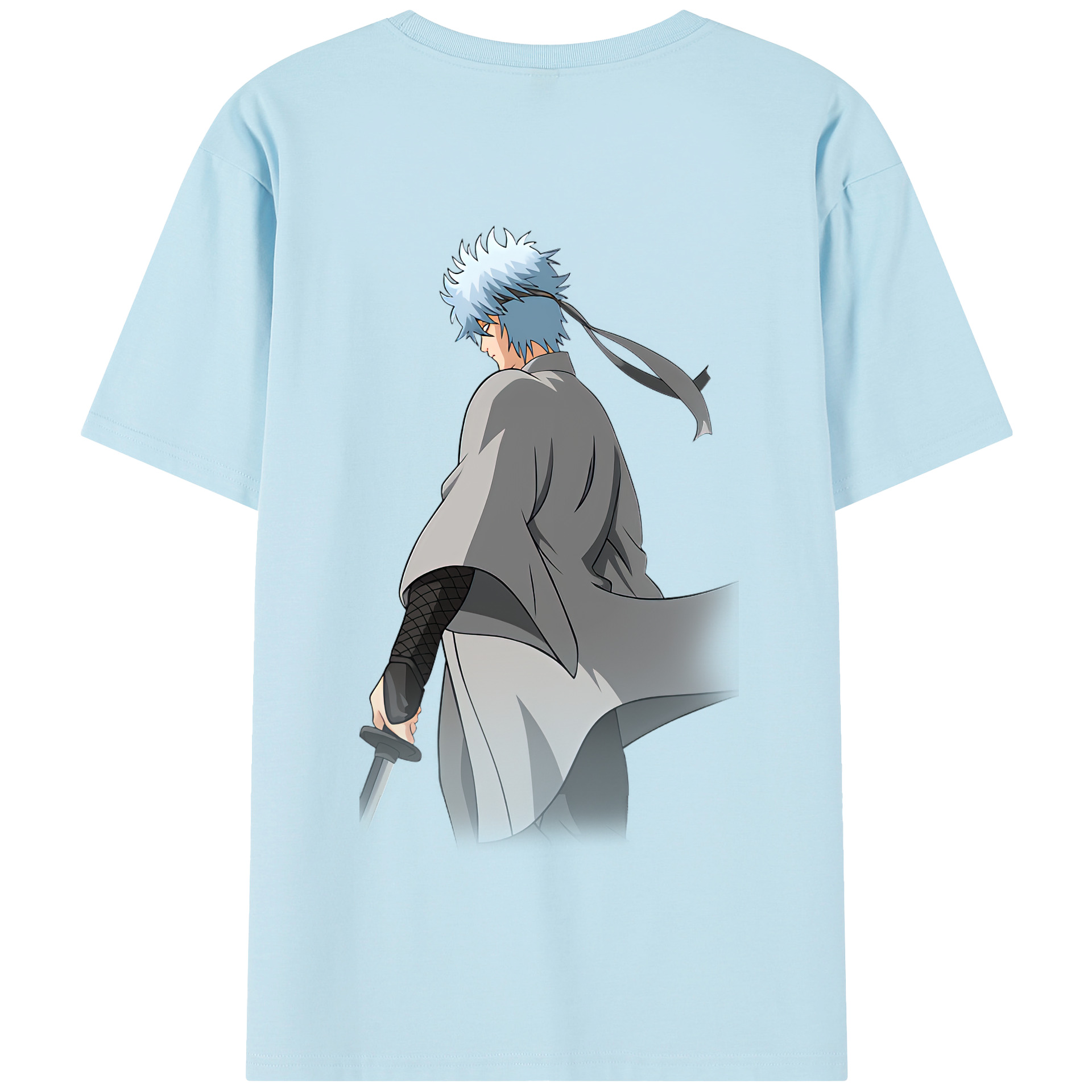 （画像用） ぎんたま 坂田銀時（さかたぎんとき） 神楽 志村新八（しむら しんぱち） GINTAMA Sakata Gintoki Kagura Shimura Shinpachi 綿100％半袖Tシャツ（背面プリント）